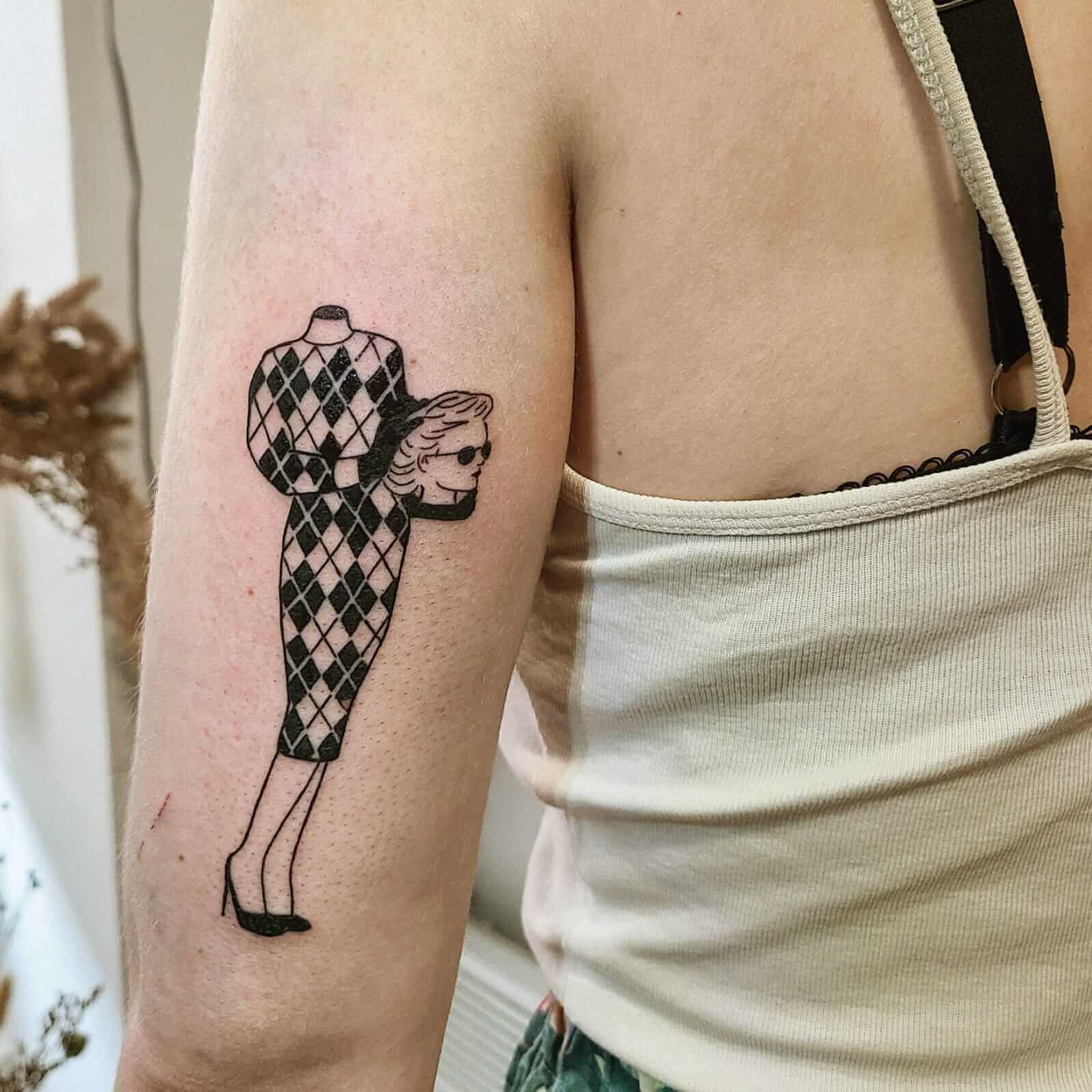 Tatouage - tête coupée | Canaille Illustration