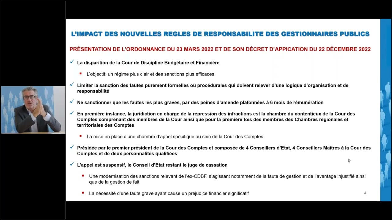 Nouvelles responsabilités des gestionnaires publics