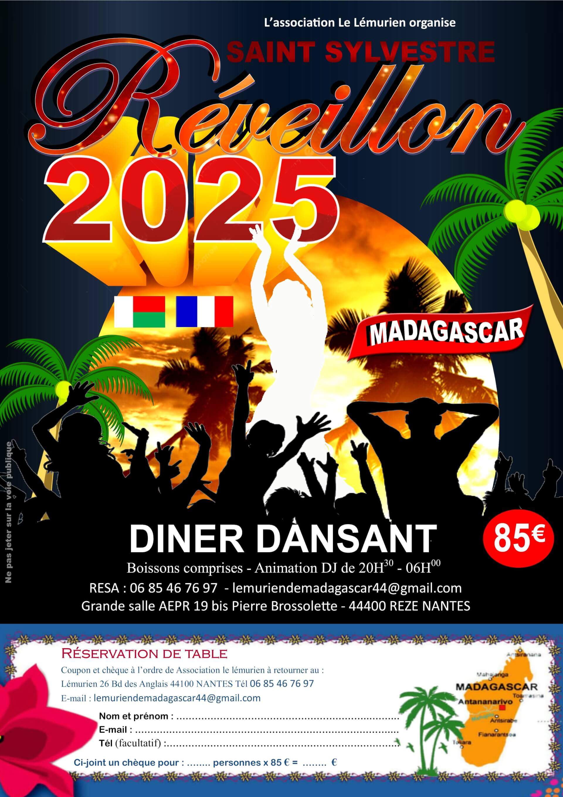 Réveillon 2025 de la Saint Sylvestre | Le Lémurien - Maison de Madagascar