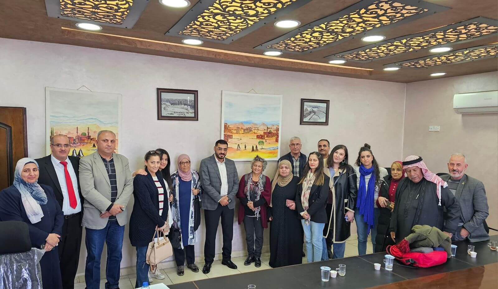 Minister Eng. Walid Al-Masry welcomed in Jordan the Algerian delegation in Jerash Municipality | EFI - EuroMed Feminist Initiative