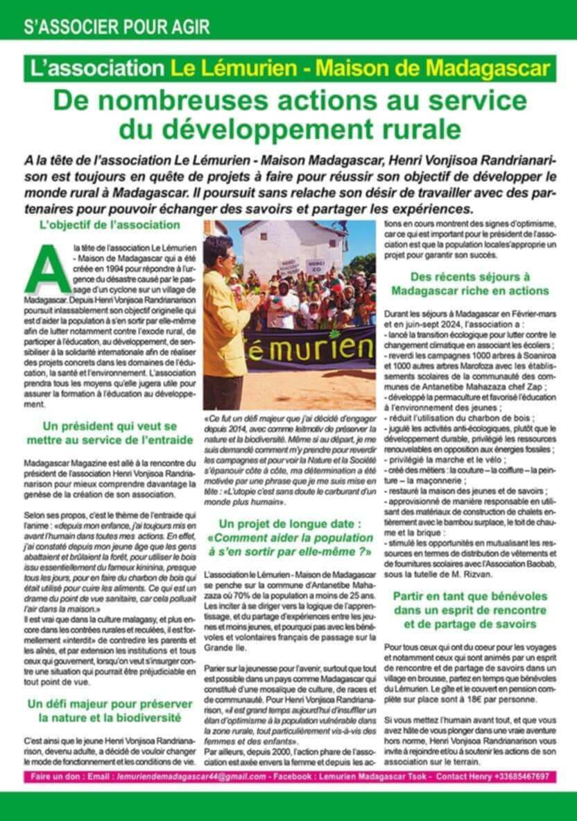 Rapport de mission - notes de voyage 2024 | Le Lémurien - Maison de Madagascar