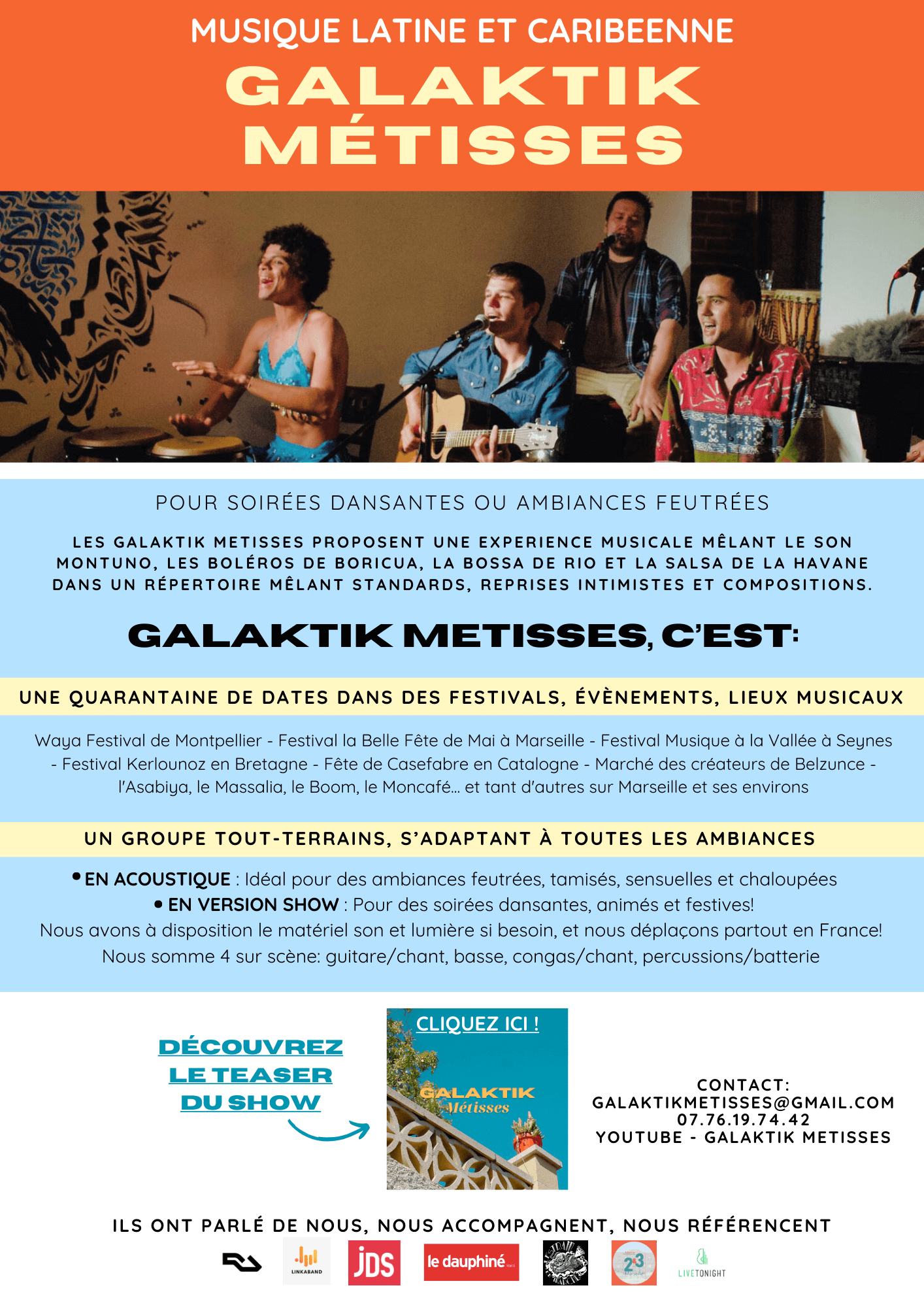 Concert de Galaktik Métisses - Musique latine Caribéenne | Au Maquis