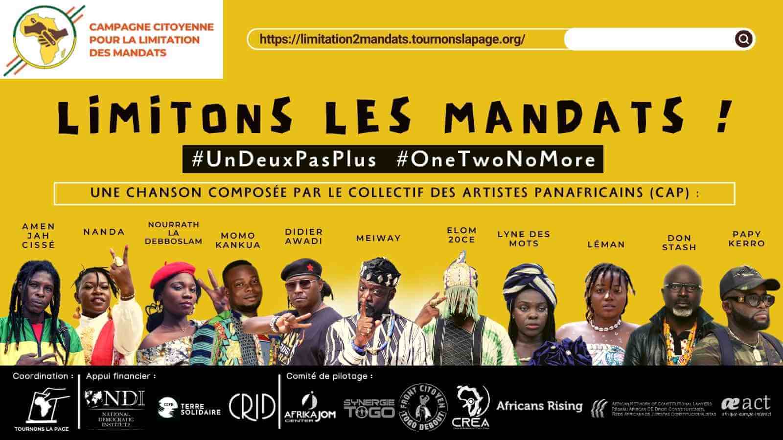 Lancement du clip de la chanson officielle de la Campagne Citoyenne pour la Limitation des Mandats | Tournons la Page