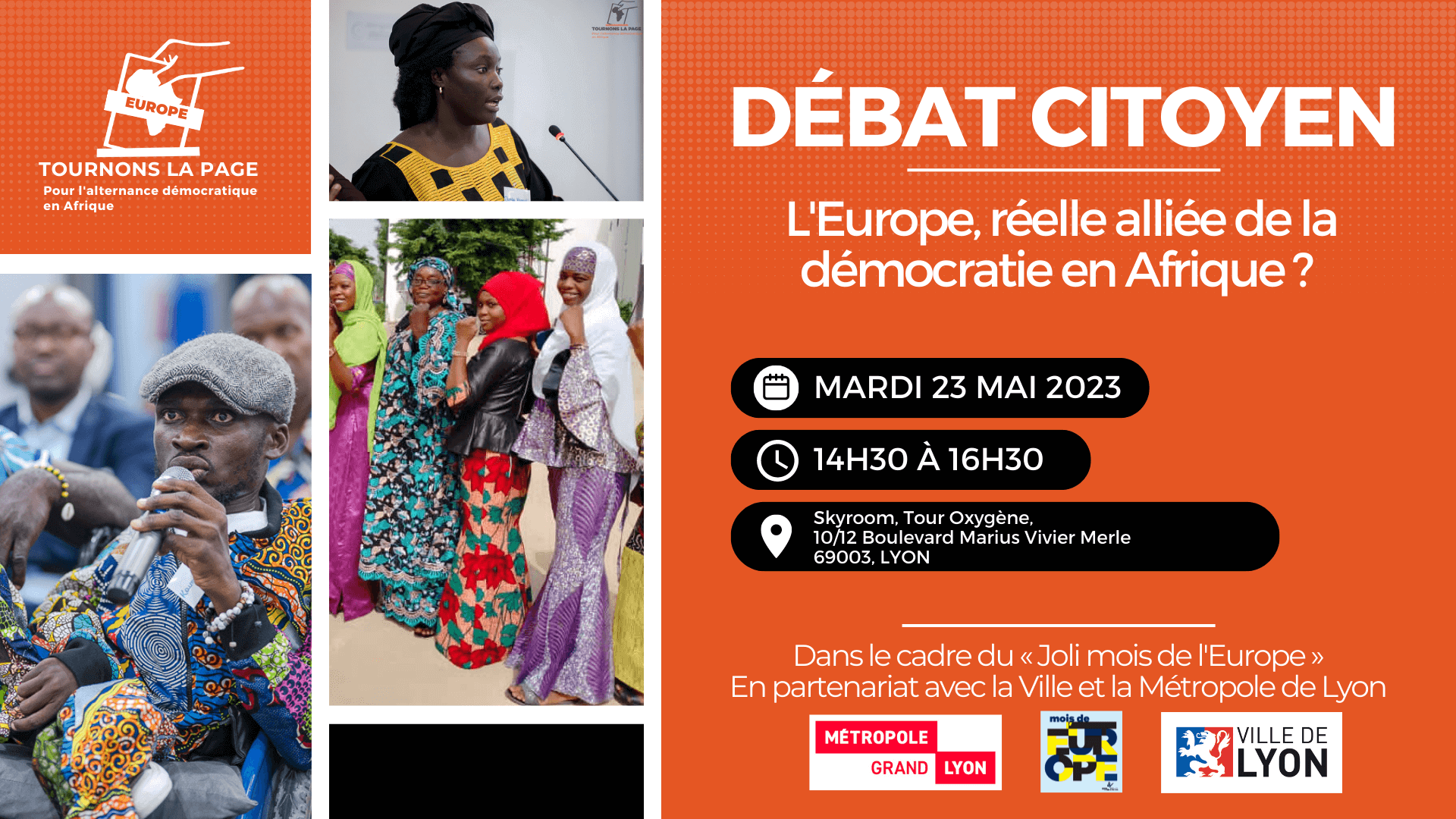 Débat citoyen : L'Europe, réelle alliée de la démocratie en Afrique ? | Tournons la Page