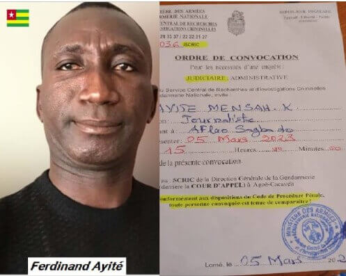 Déclaration du front citoyen Togo Debout et de Tournons La Page dénonçant le harcèlement judiciaire à l'encontre de Ferdinand M. Ayité | Tournons la Page