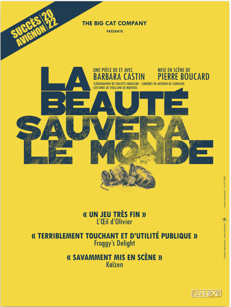 La Beauté sauvera le monde, de et par Barbara Castin | Théâtres de Bourbon