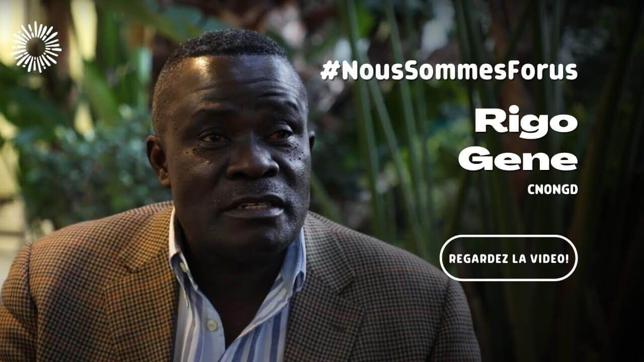 #NousSommesForus - CNONGD sur la résolution des conflits et l'avenir du développement en RDC