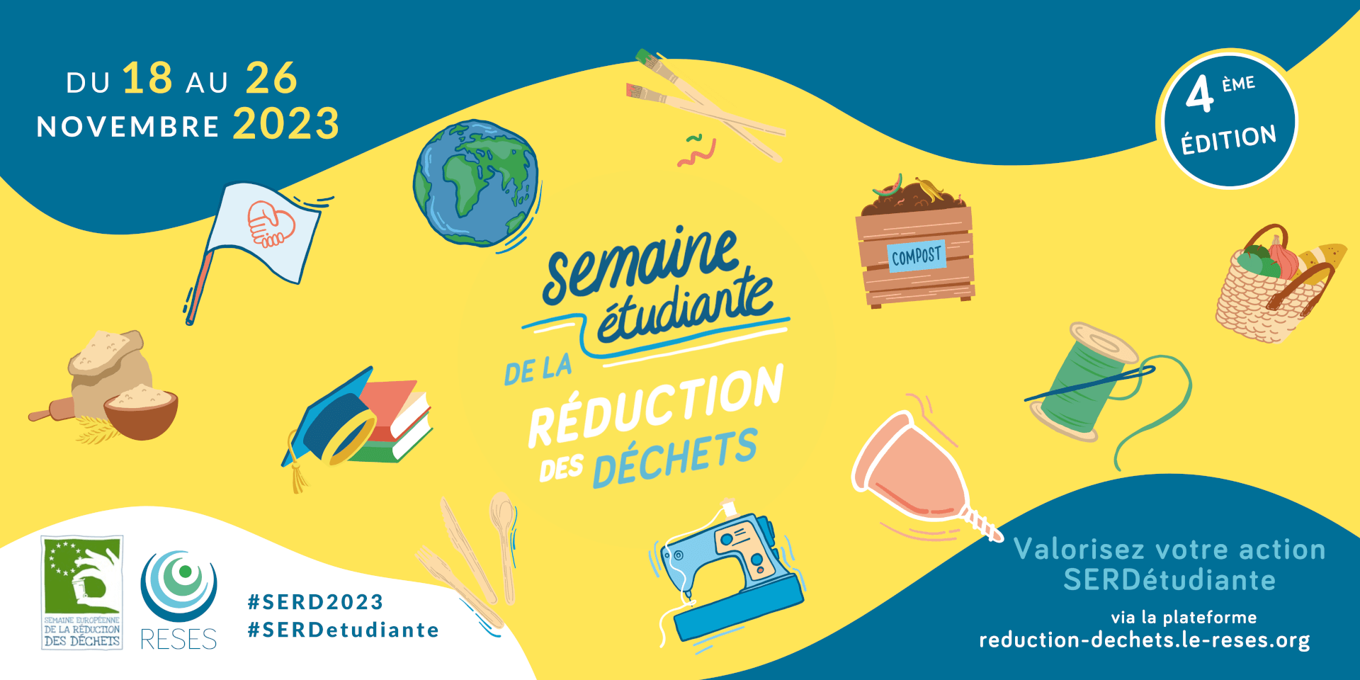 Du 18 au 26 novembre, le monde étudiant se mobilise pour la Semaine Étudiante de la Réduction des Déchets | RESES