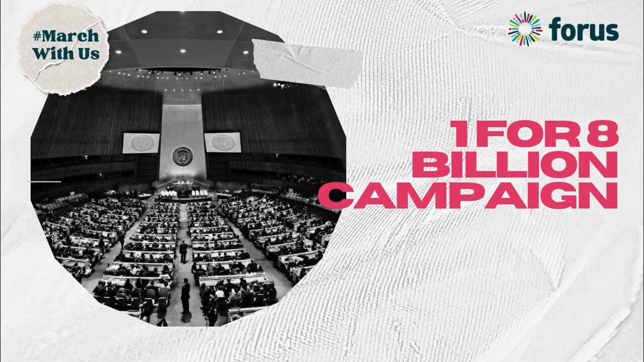 #MarchWithUs -  In a conversation with the 1 for 8 Billion campaign | Forus