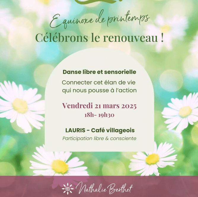 Atelier dansé "équinoxe de printemps" par Nathalie Berthet | Au Maquis