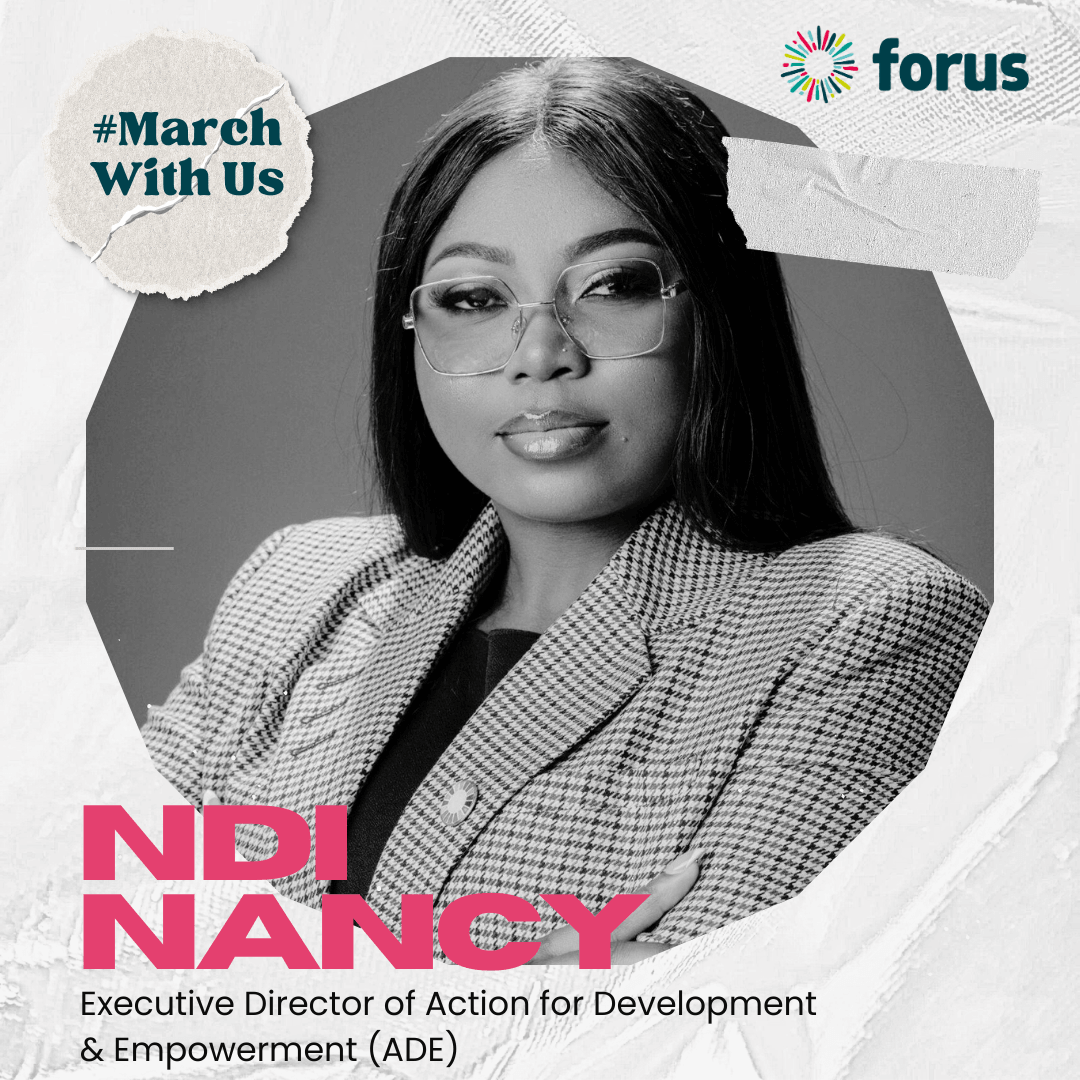 #MarchWithUs - Ndi Nancy on empowering young girls and digital safety in Cameroon | Forus
