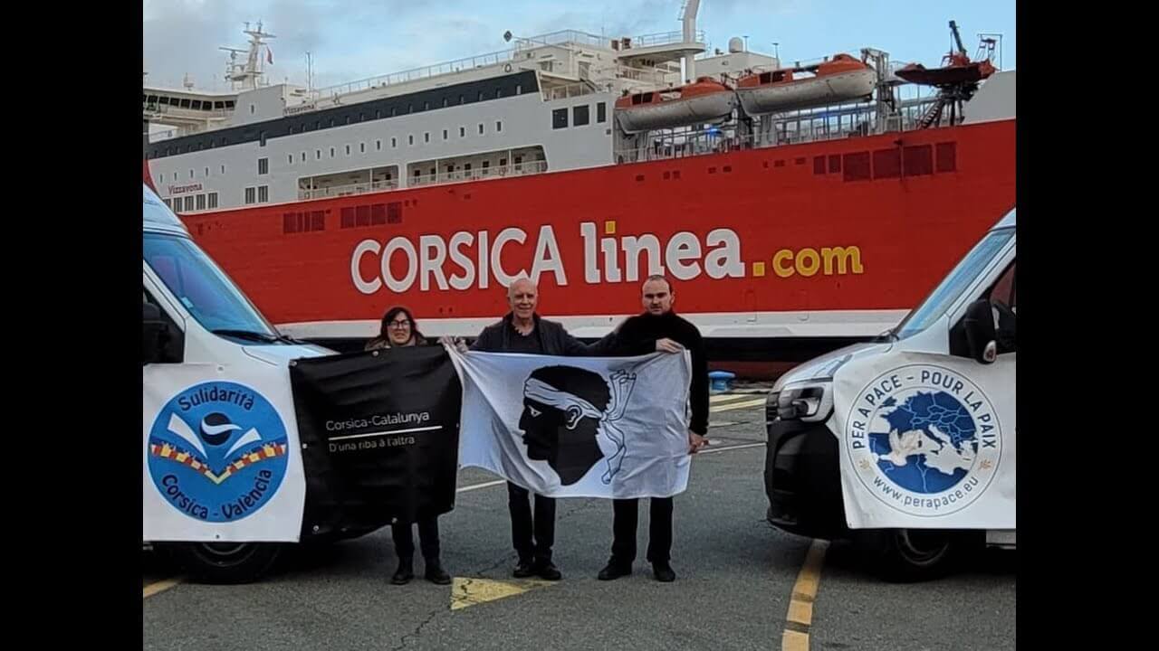 Convoi Sulidarità Corsica València janvier 2025 | Per a Pace