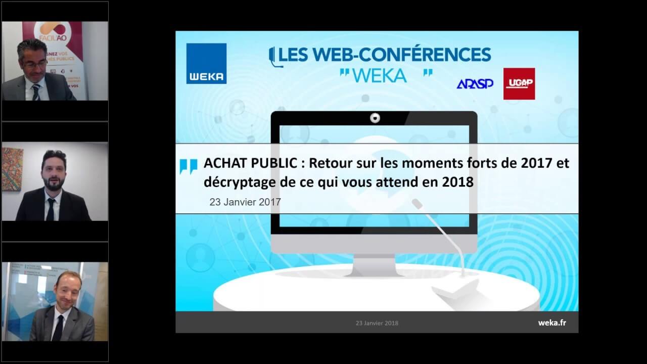 Webconférence : Achat public - Les moments forts de 2017 et décryptage de ce qui vous attend en 2018