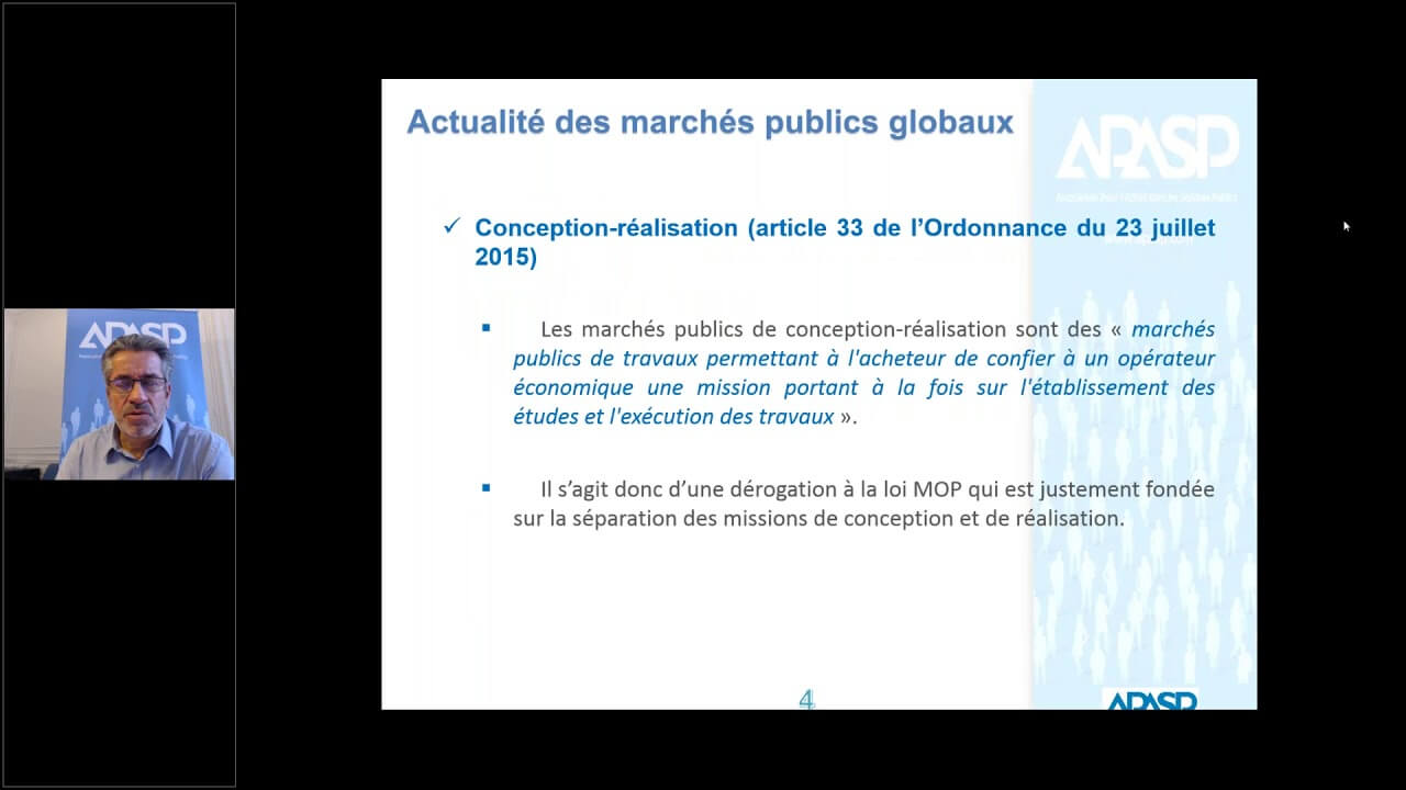 WebConférence APASP - 23/11/2018 - Actualité des marchés publics globaux