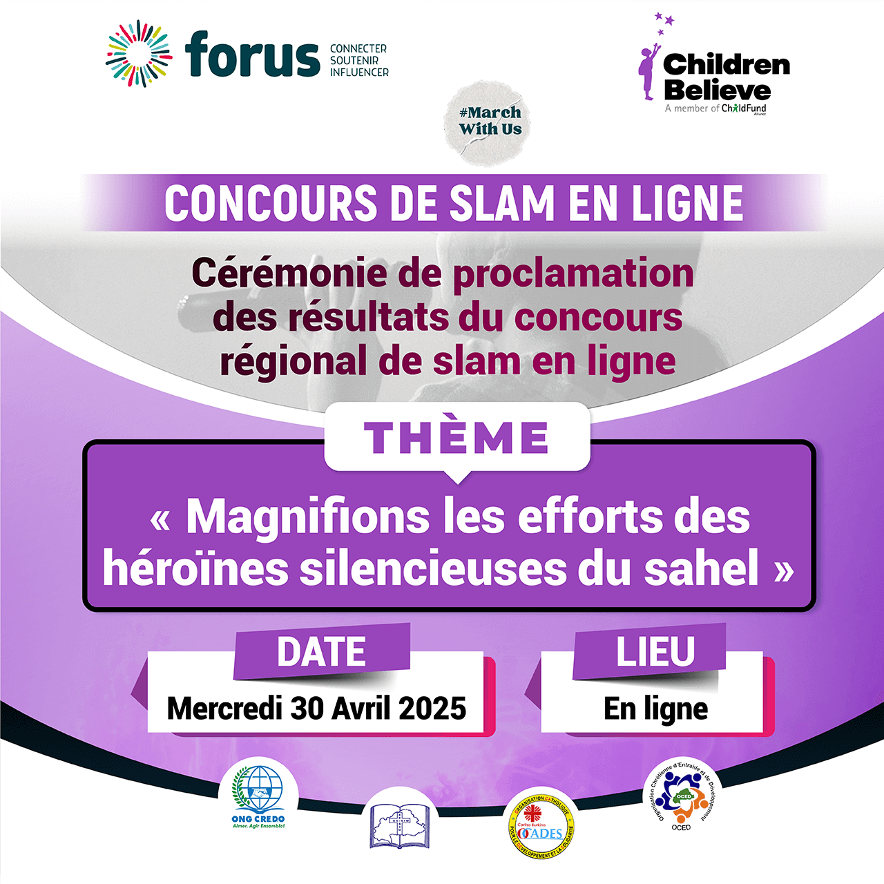 #MarchWithUs Slam contest Children Believe | Forus