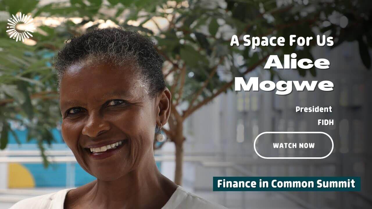 #FiCS - Alice Mogwe - President of the International Federation for Human Rights @FidhOrg