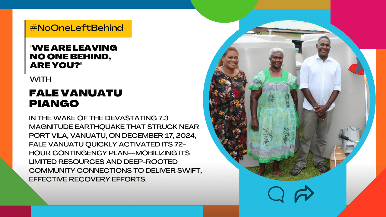 How FALE Vanuatu mobilized rapid community support after the 2024 earthquake | Forus