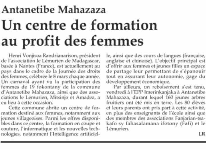 Rapport de mission du Lémurien 2025 | Le Lémurien - Maison de Madagascar