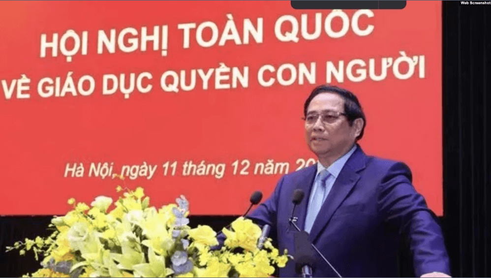 Nhân quyền : Phạm Minh Chính lại phát biểu lung tung | Vietnam Fraternité