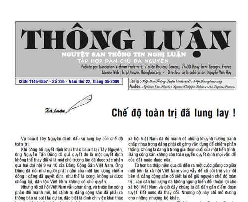Thông Luận số 236-2009 | Vietnam Fraternité