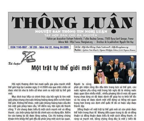 Thông Luận số 235-2009 | Vietnam Fraternité