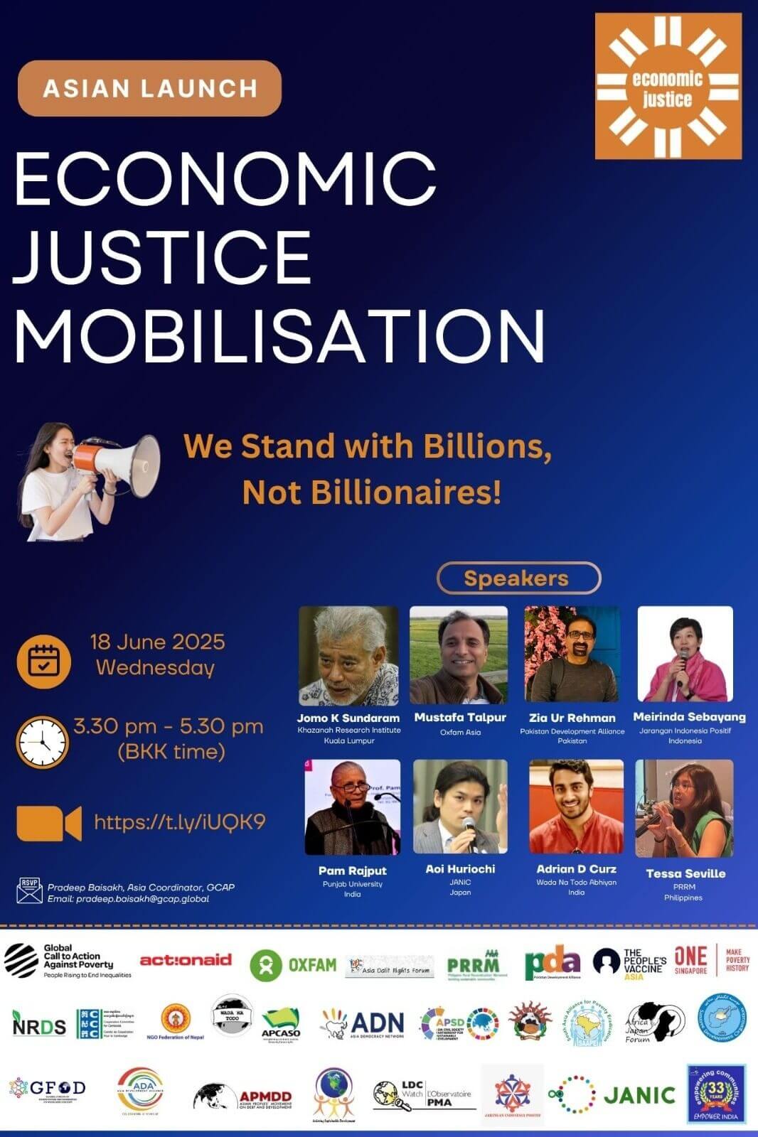 "Economic Justice Mobilisation" - We stand with billions, not billionaires | Forus