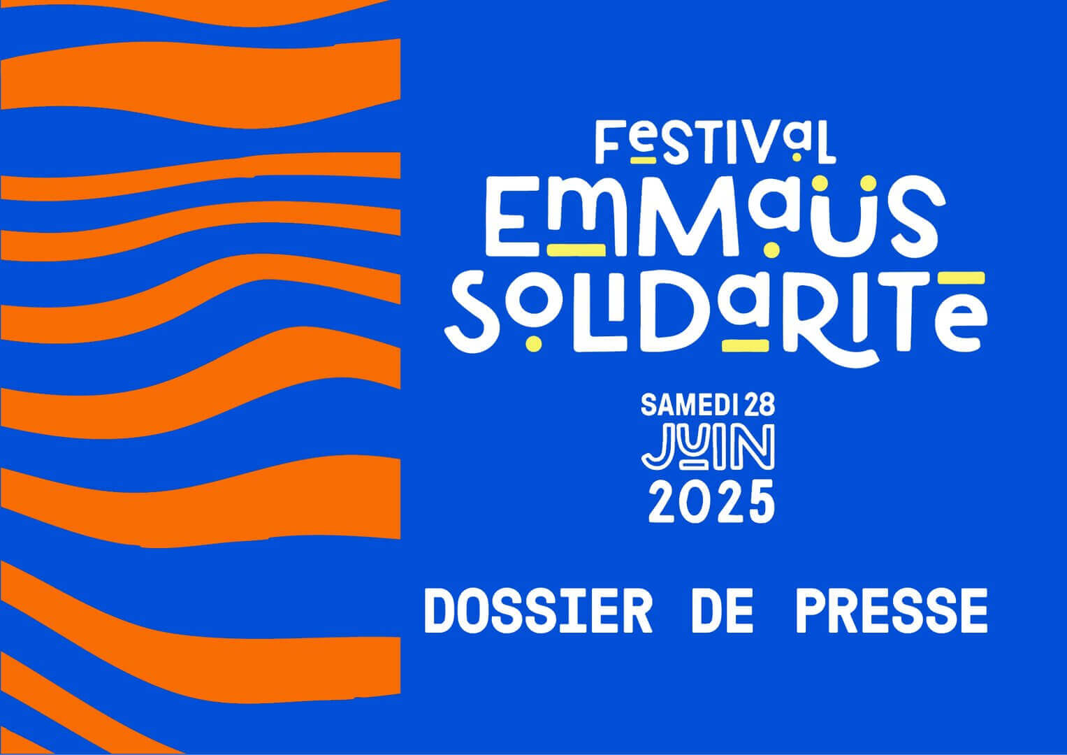Dossier de presse Edition 2025 | Festival Emmaüs Solidarité