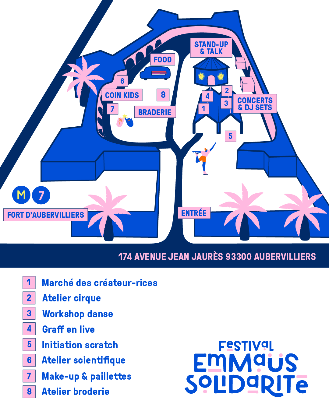 Plan du lieu | Festival Emmaüs Solidarité