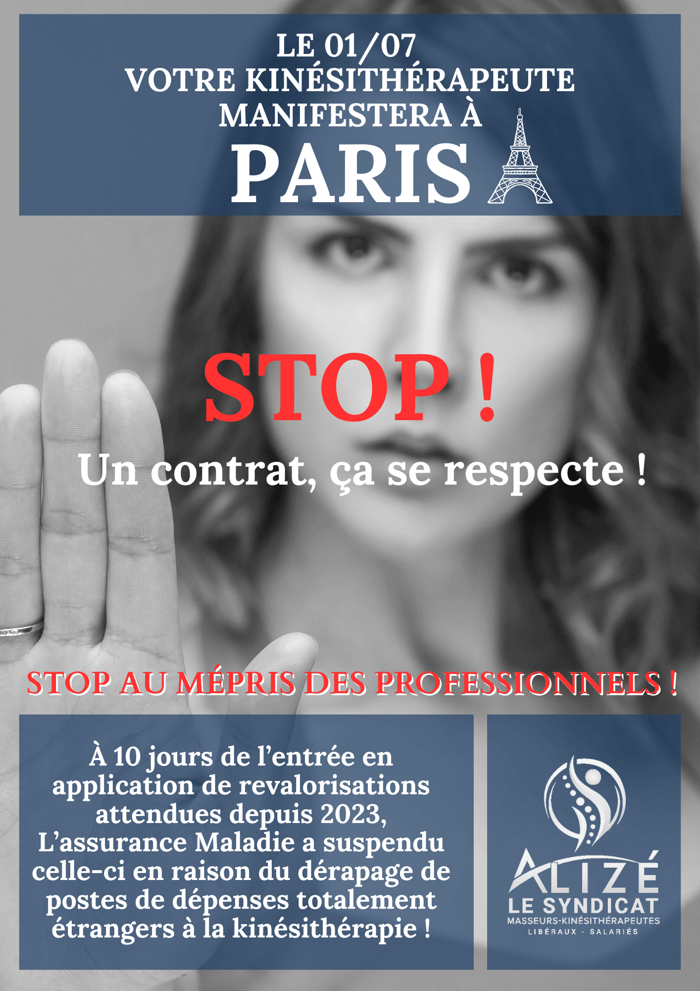 Affiche n°1 | Alizé - Syndicat de kinésithérapeutes