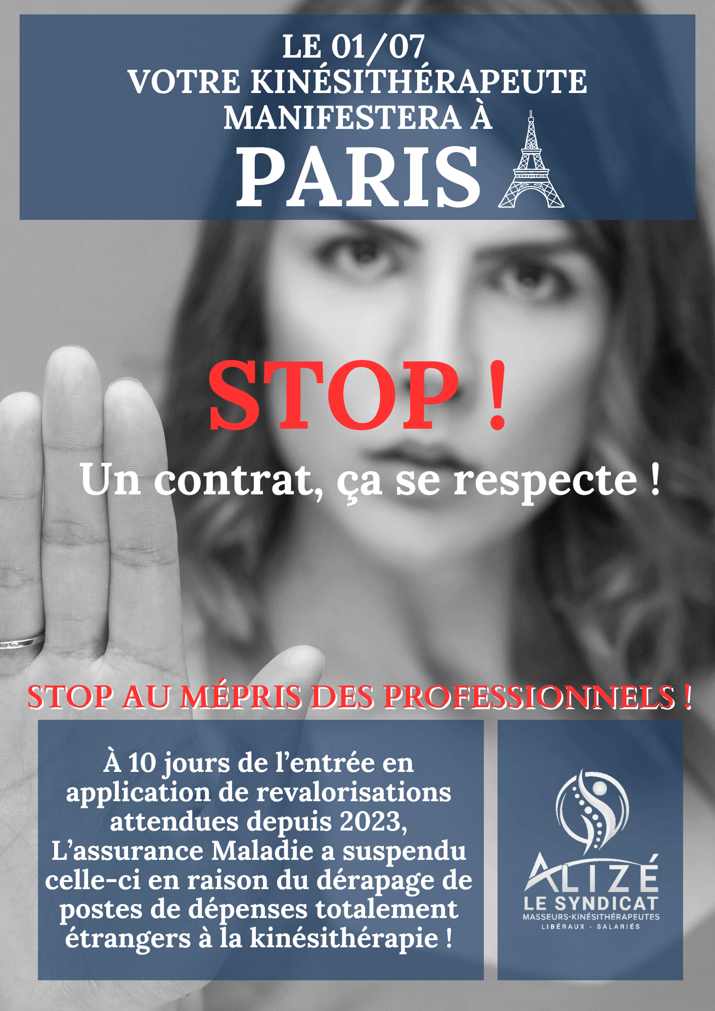 Affiche n°1 | Alizé - Syndicat de kinésithérapeutes