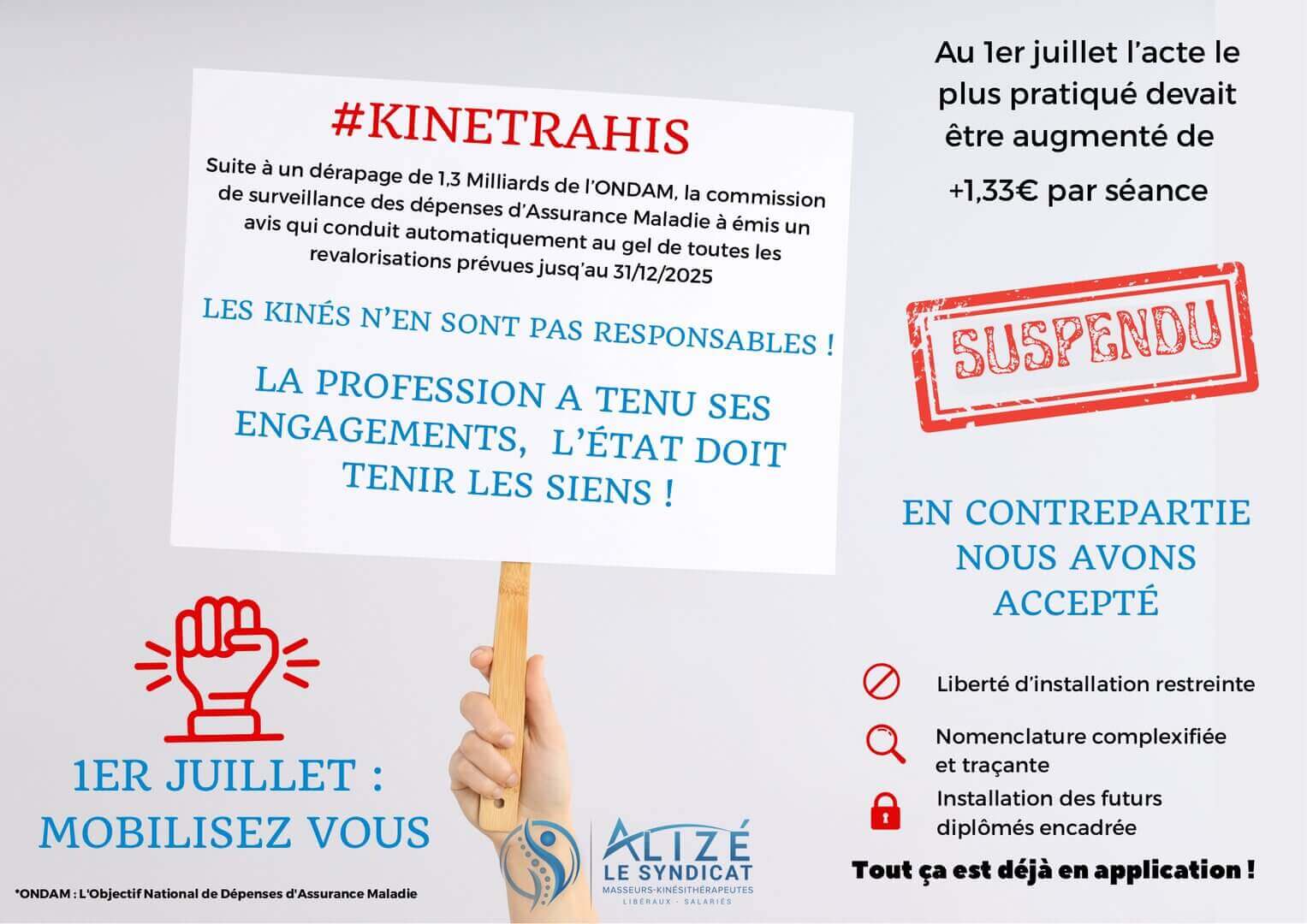 Affiche n°2 | Alizé - Syndicat de kinésithérapeutes