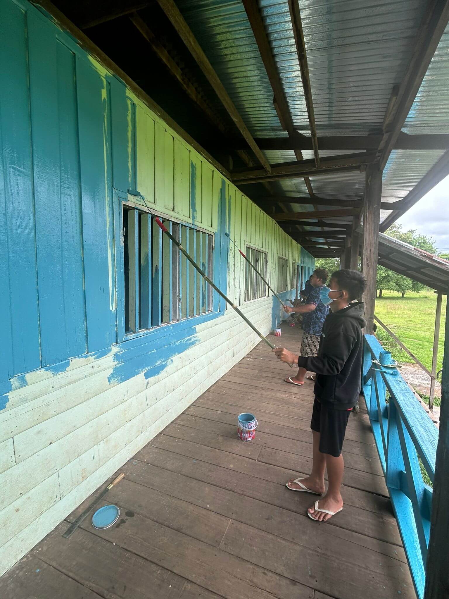 Laos - peinture du collège de Boualapha | Sourires d'Enfants