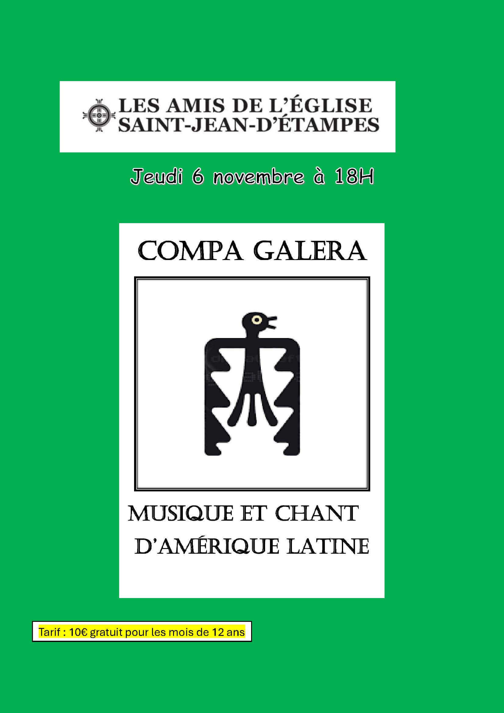 concert Compa Galera | Association des Amis de l'Eglise Saint Jean d'Etampes de La Brède