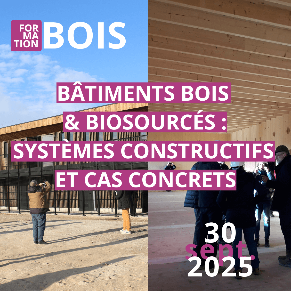 FORMATION | Bâtiments bois & biosourcés : systèmes constructifs et cas concrets | 30 septembre | Fibois Sud