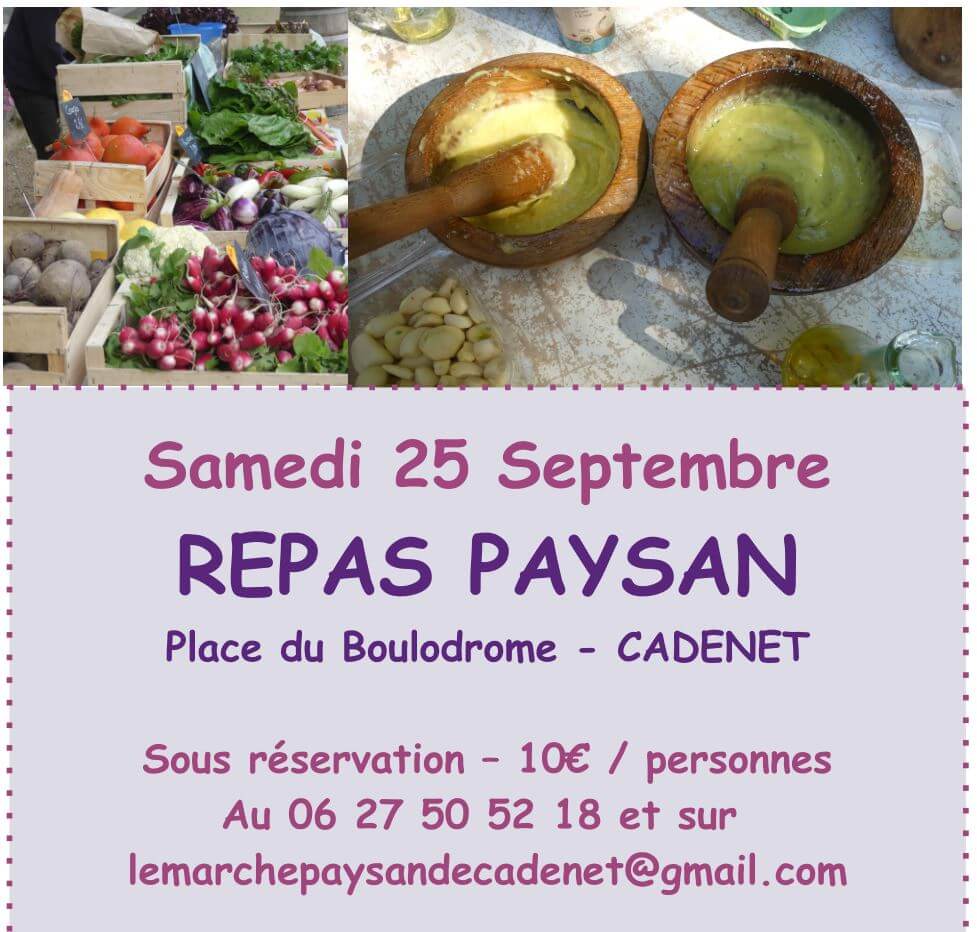 Repas Aioli Paysan | Au Maquis