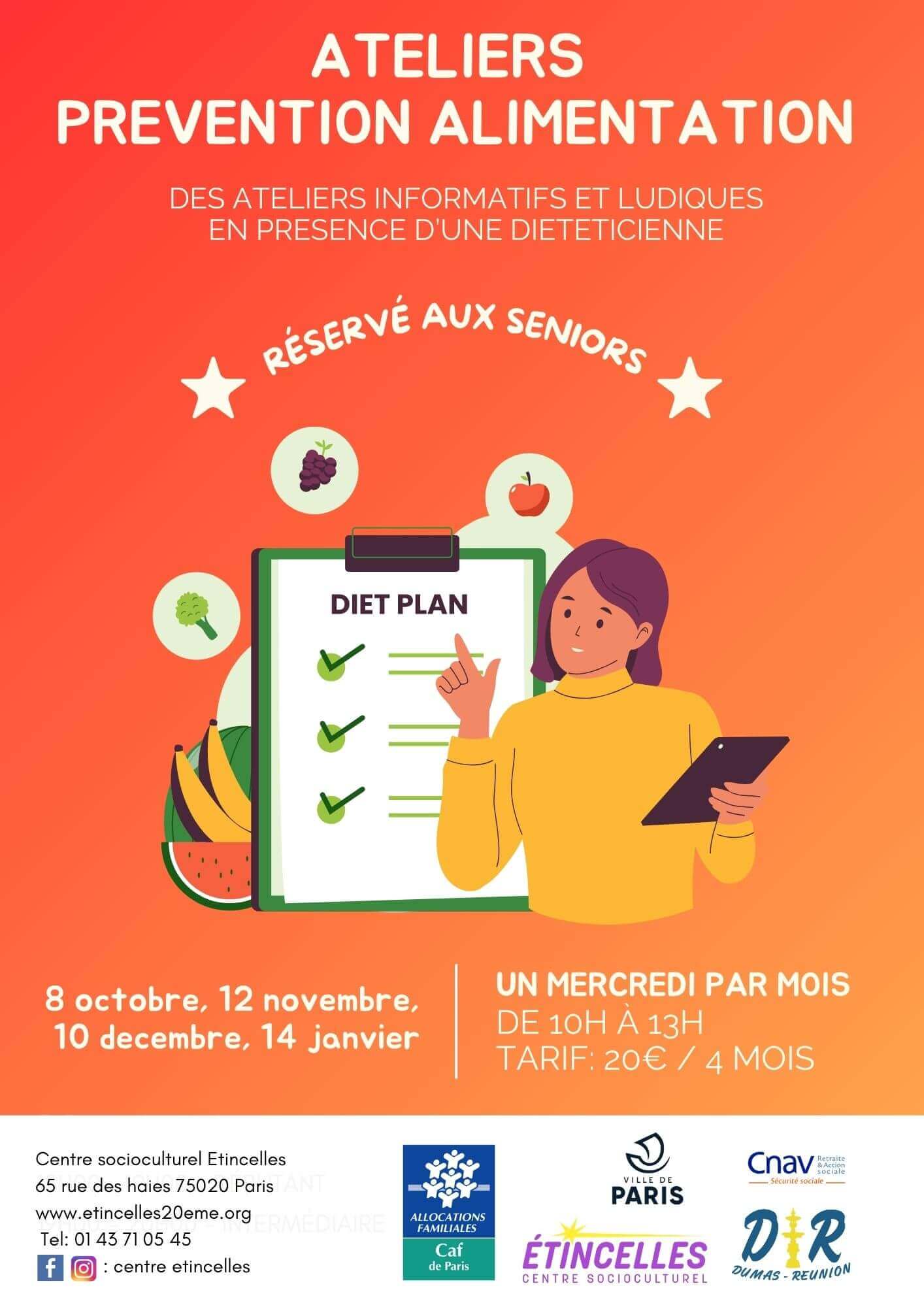 Ateliers prévention alimentation | Etincelles