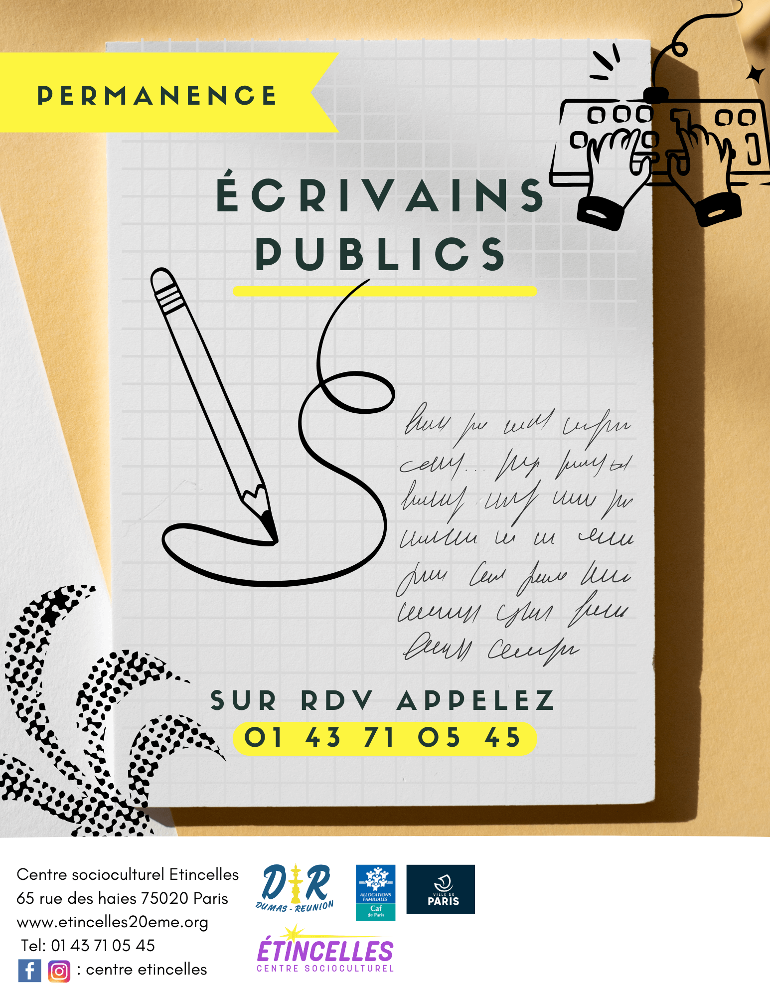 Ecrivains Publics | Etincelles