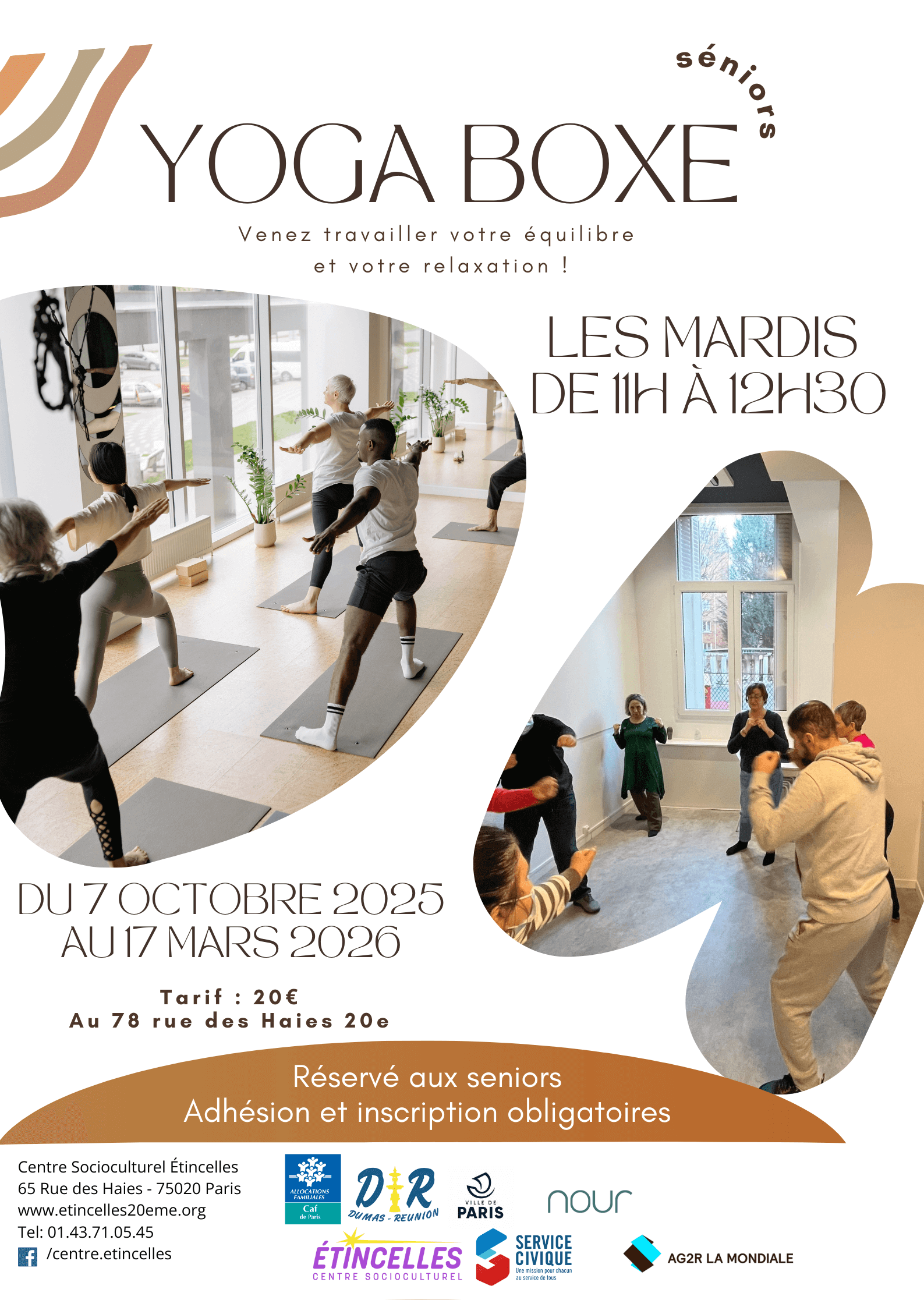 Atelier yoga boxe | Etincelles