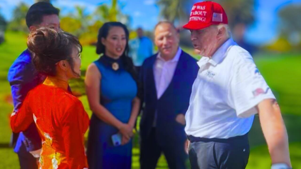 Bất ngờ bà Nguyễn Thị Phương Thảo gặp TT Trump và tỷ phú Elon Musk trên sân golf!