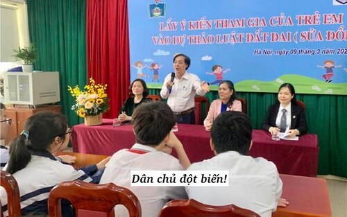 Lấy ý kiến học sinh về Luật Đất đai (sửa đổi) | Vietnam Fraternité