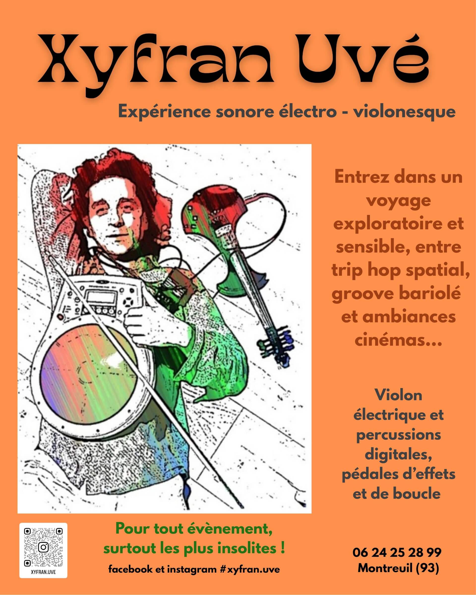 concert - xyfran uve - expérience sonore electro-violonesque | La Venelle