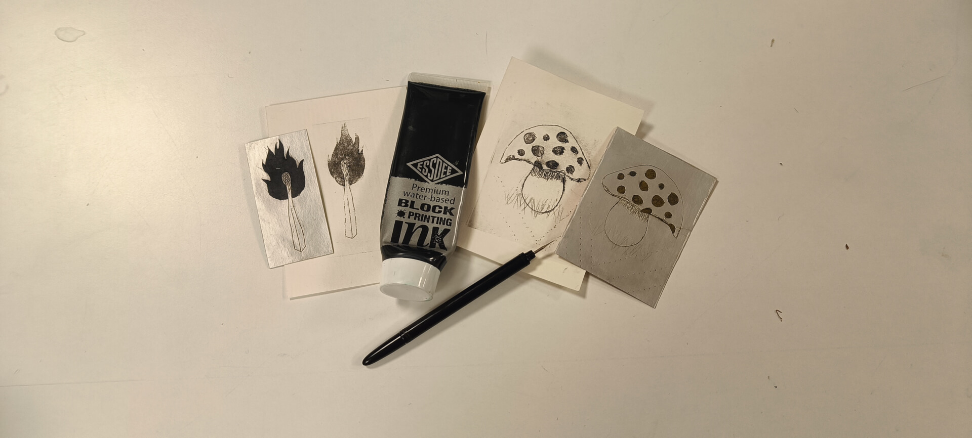 atelier / gravure sur tetrapak / 5€ | La Venelle