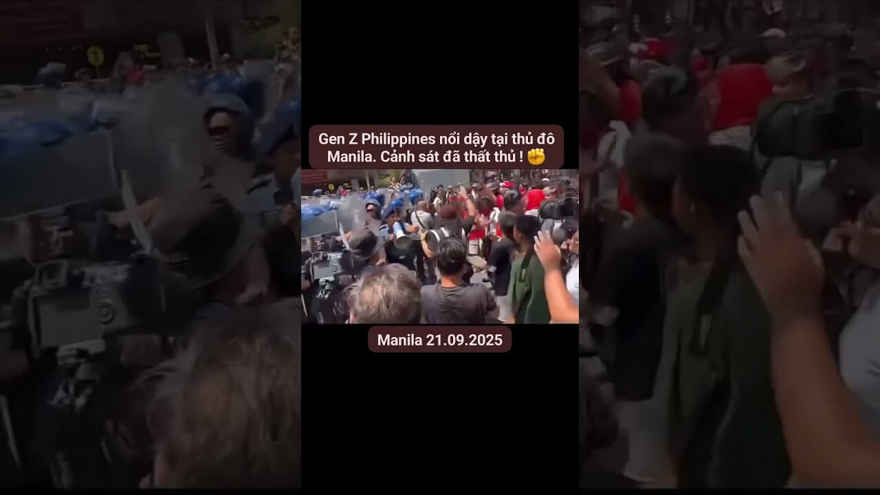 Gen Z nổi dậy tại thủ đô Philippines để chống chính phủ độc tài, tham nhũng