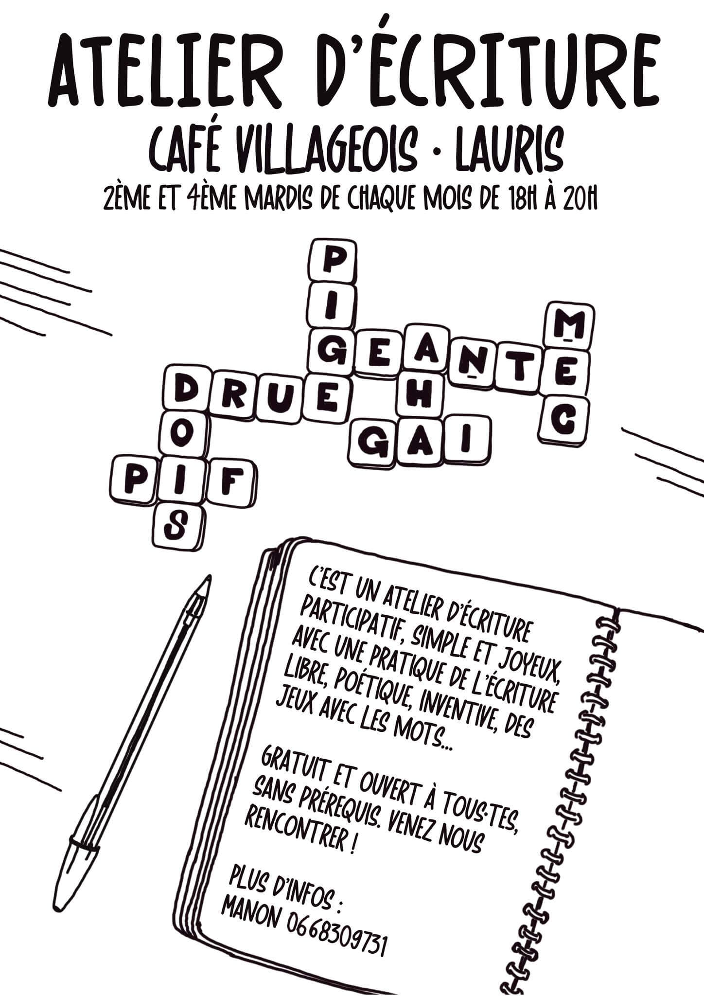 Atelier d'écriture | Au Maquis