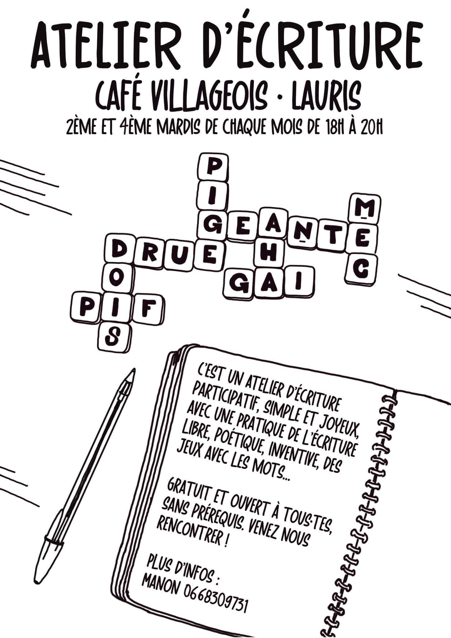 Atelier d'écriture | Au Maquis