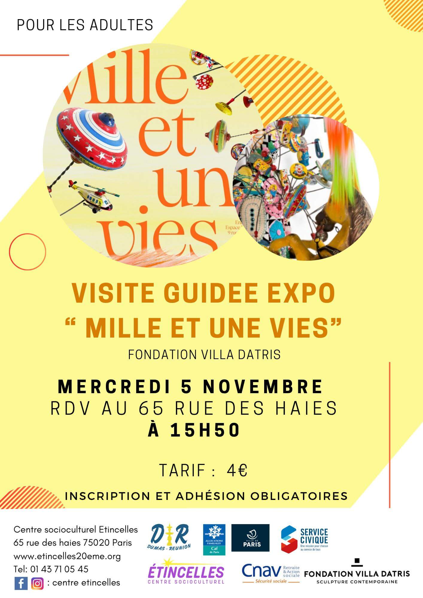 Visite guidé "Mille et une vies" | Etincelles