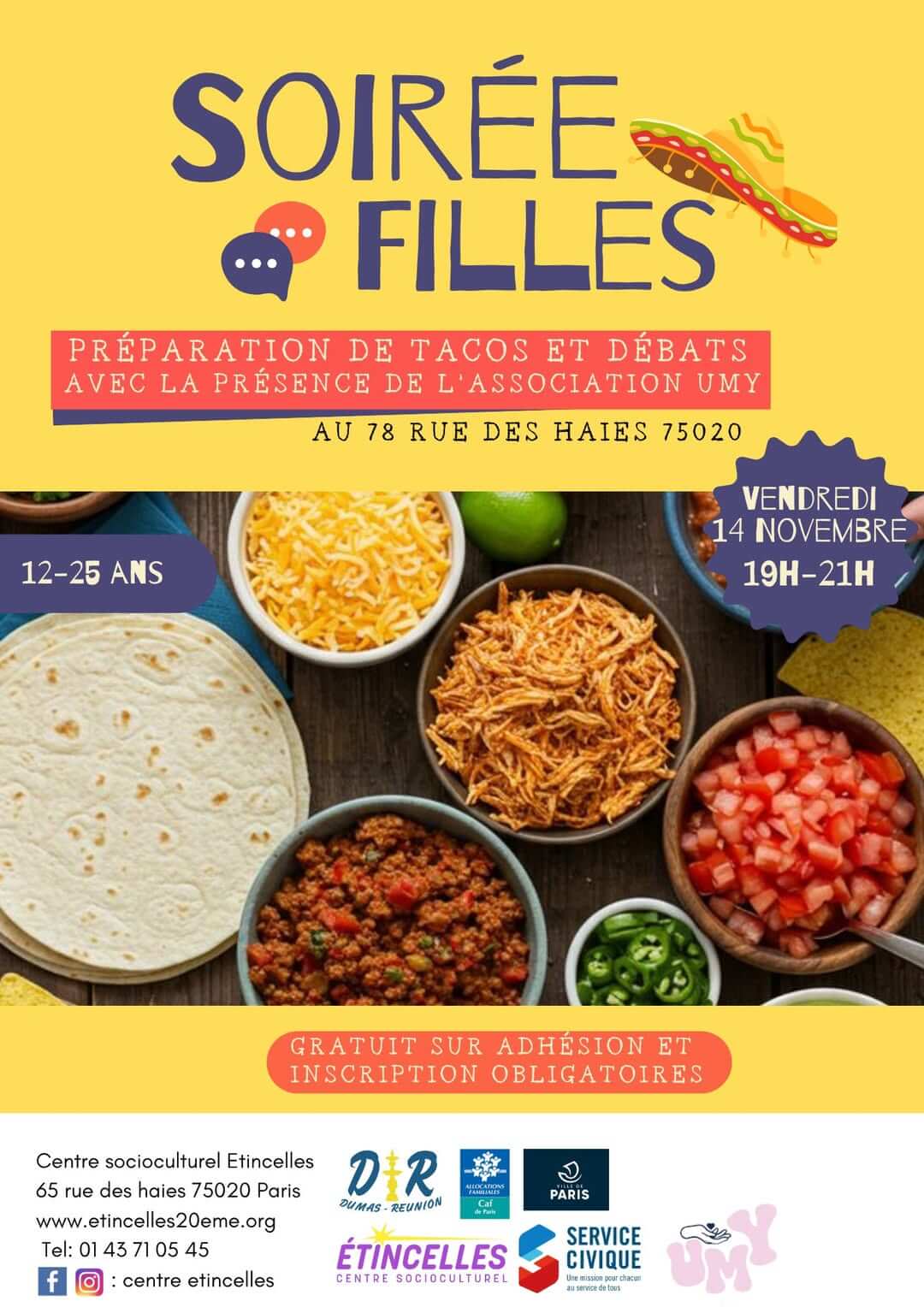 Soirée tacos | Etincelles