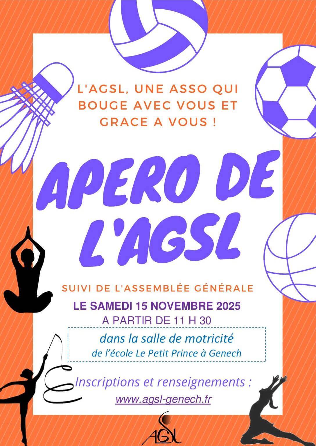 Apéro / AG AGSL - 15 novembre 2025 | AGSL