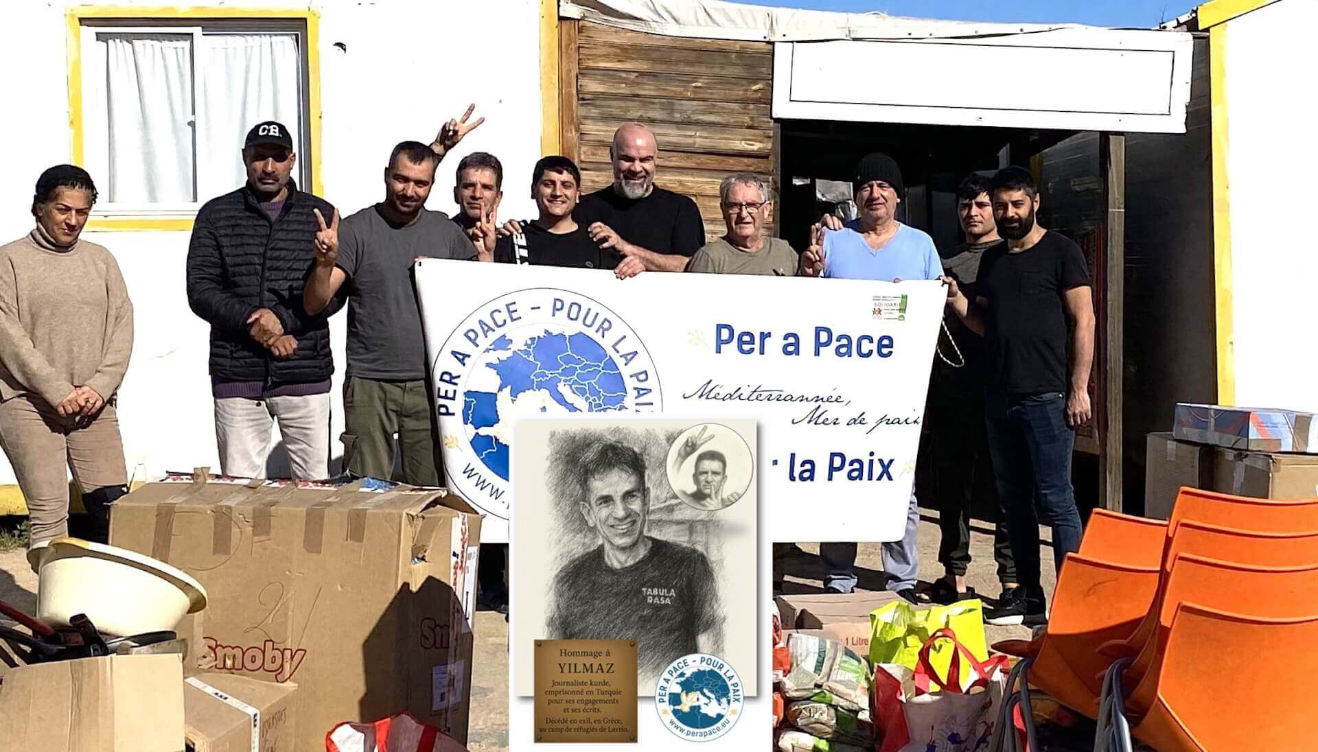 Solidarité avec les réfugiés kurdes, en Grèce. | Per a Pace