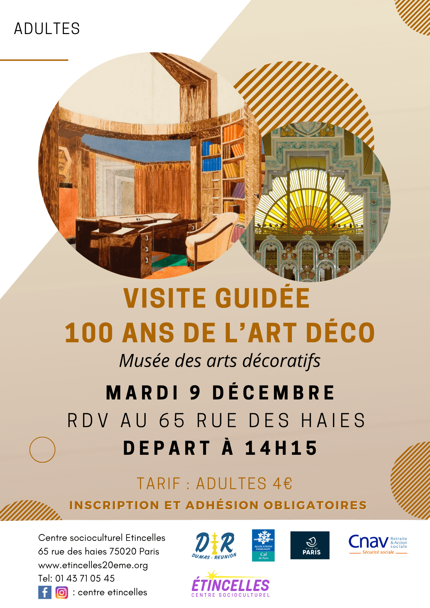 Visite guidée 100 ans de l'art déco | Etincelles
